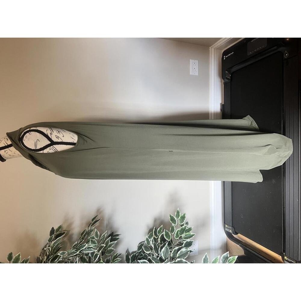 Chico's Sleeveless Olive Green Maxi Dress Size 2 (aka Large/12) - Picture 3 of 7